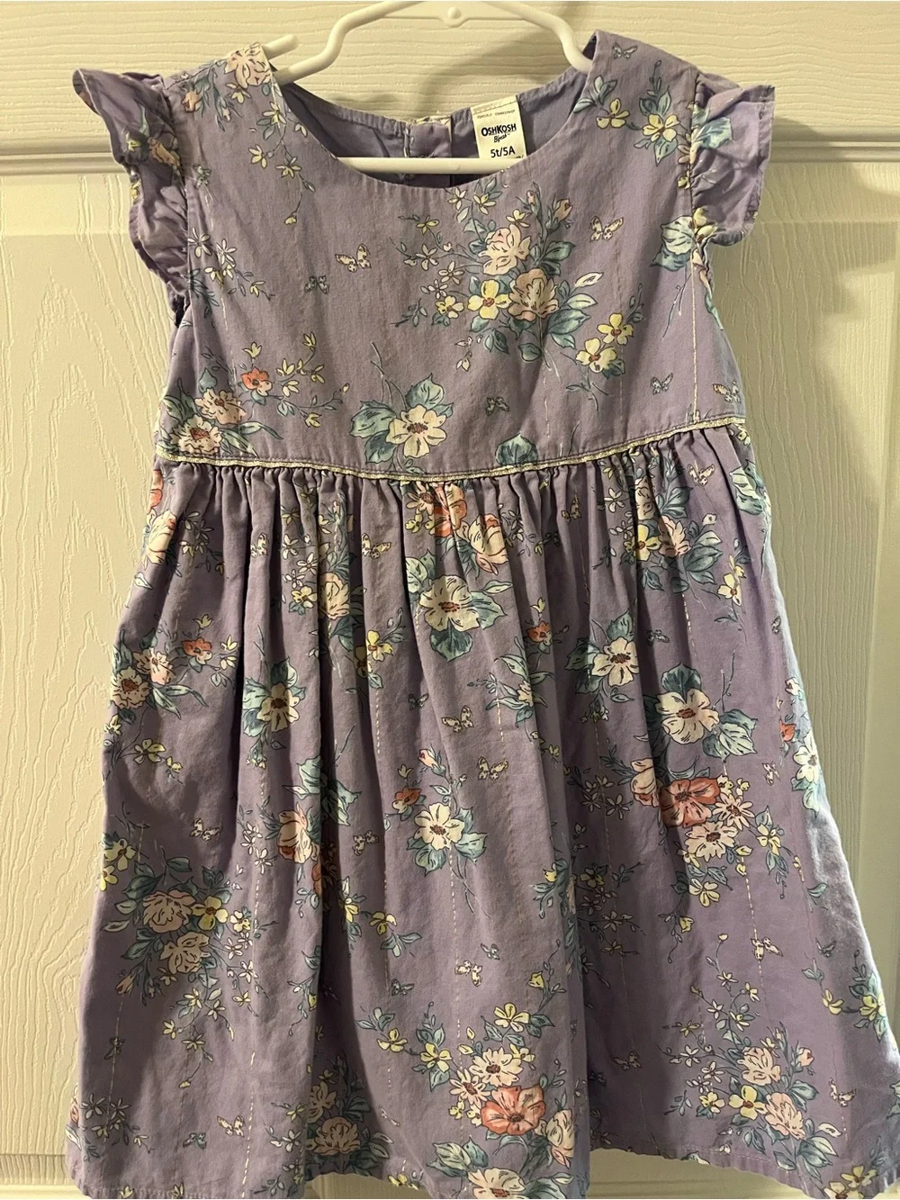 OshKosh B'gosh Lavender Floral Cotton Dress